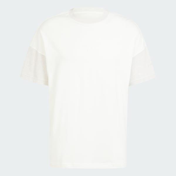adidas ALL SZN Colorblock Tee Semi Court Green XL Mens Product Image