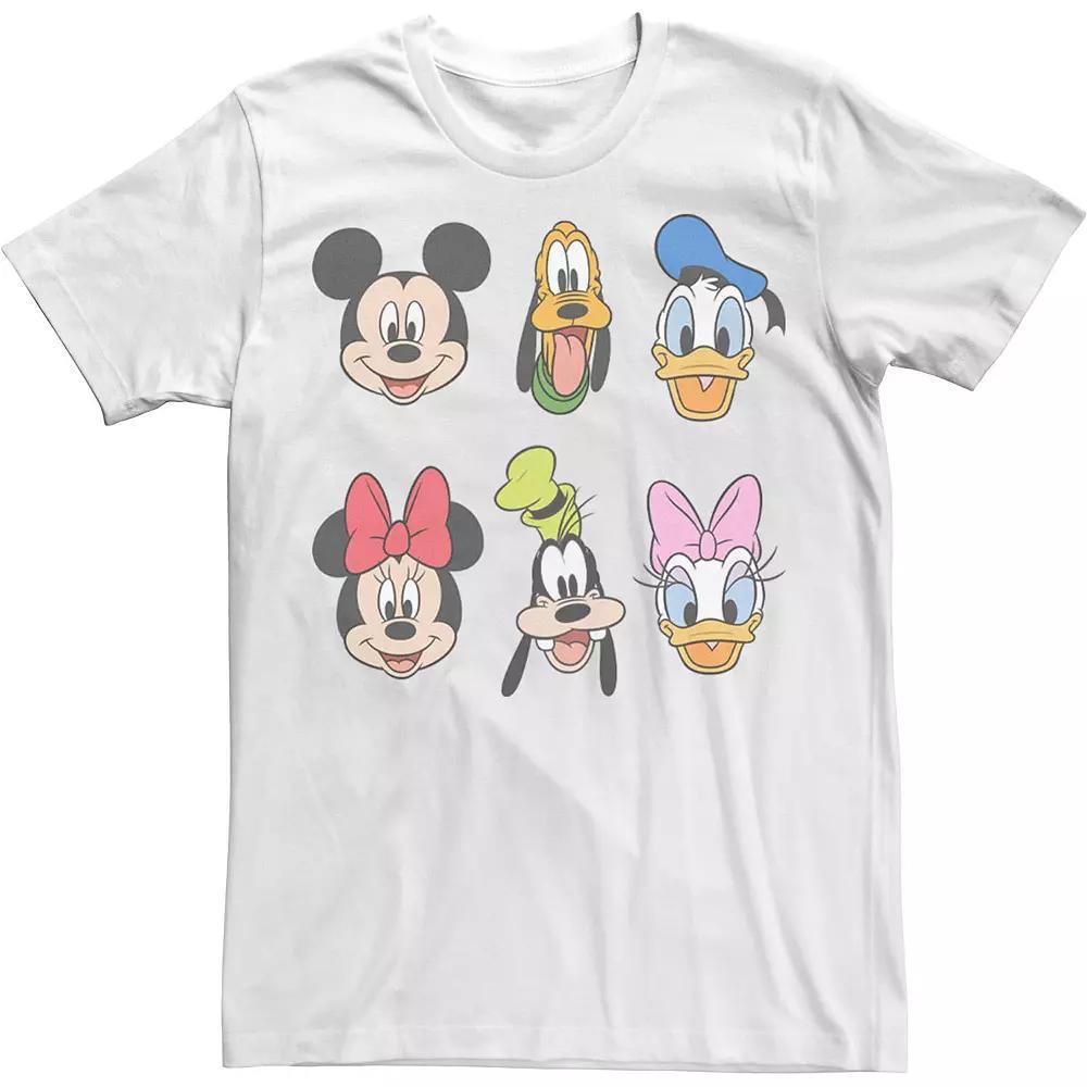 Men's Mickey Classic Always Trending Stack Group Shot Tee, Size: Small, White Product Image