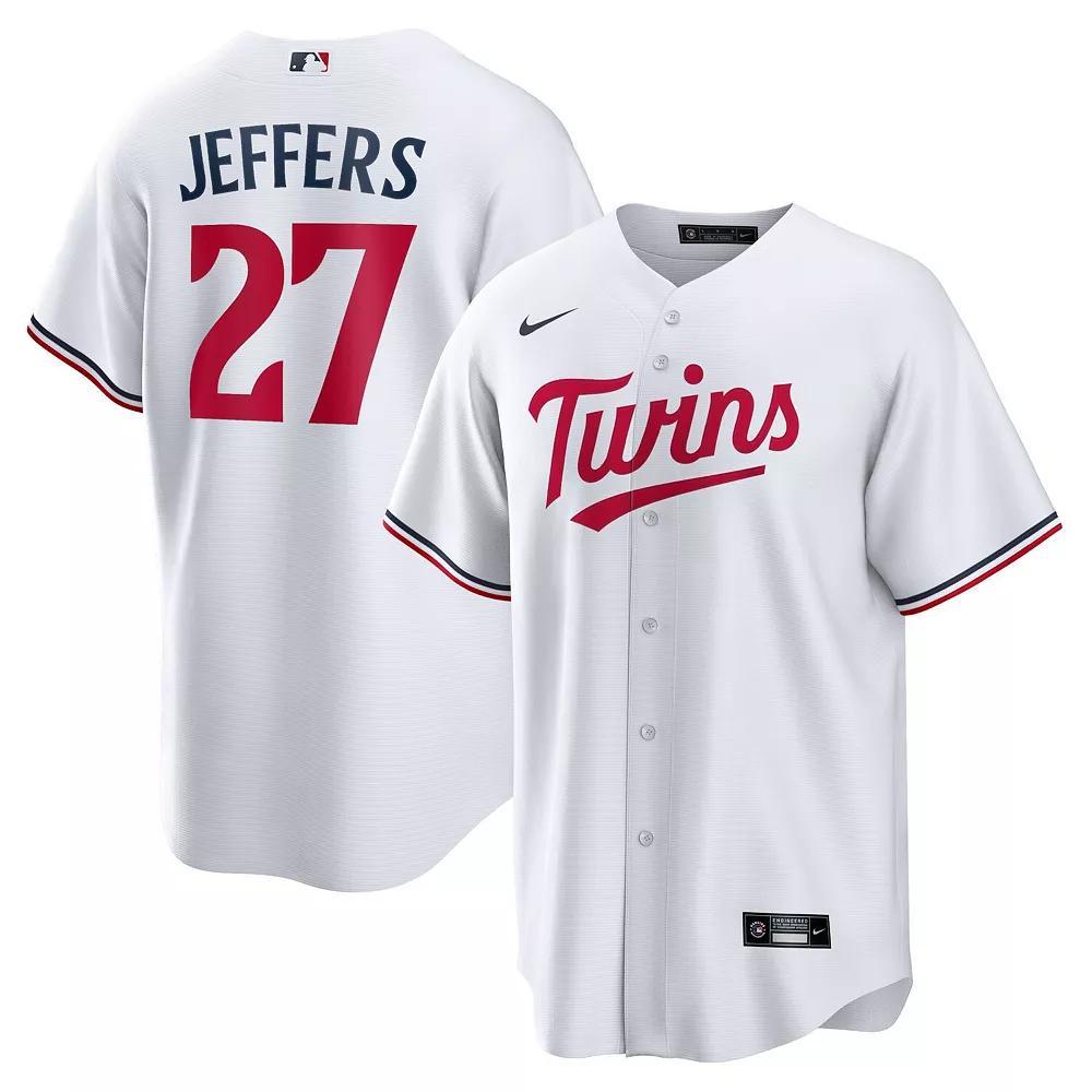 Men's Nike Ryan Jeffers White Minnesota Twins Home Replica Player Jersey, Size: 2XL Product Image