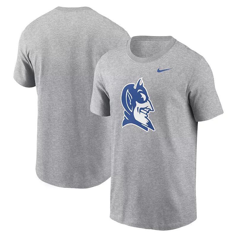 Men's Nike Heather Gray Duke Blue Devils Primetime Alternate Logo T-Shirt, Size: XL, Grey Product Image