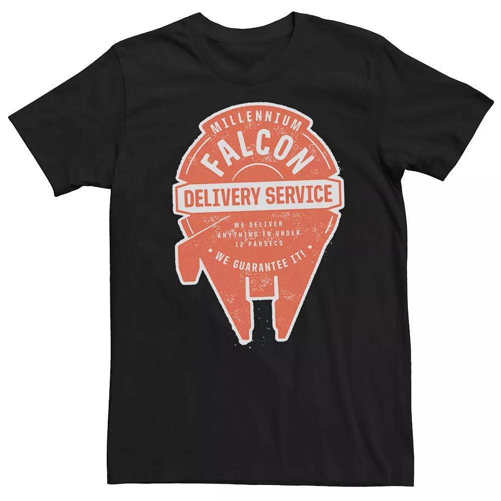 Mens Star Wars Millennium Falcon Delivery Service Logo Tee Product Image