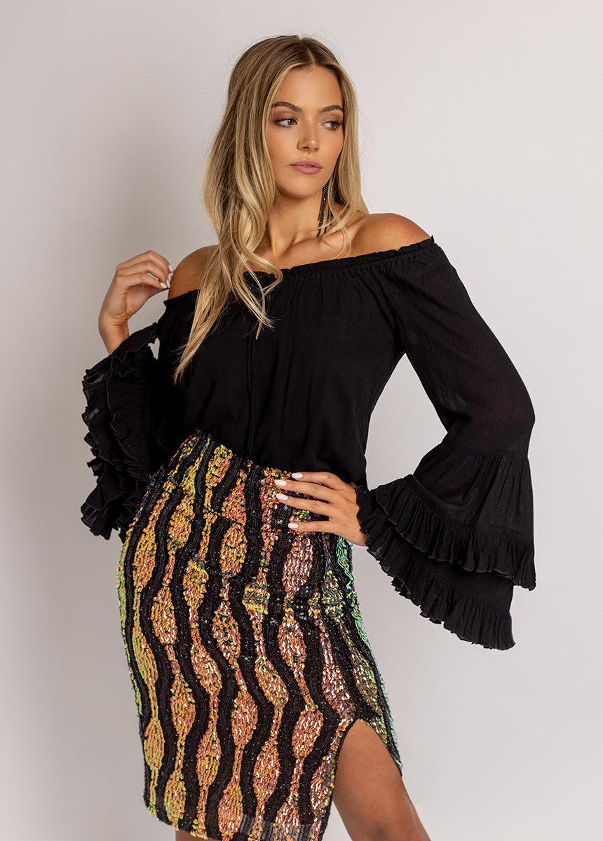 Lunah Skirt in Oil Slick Female Product Image