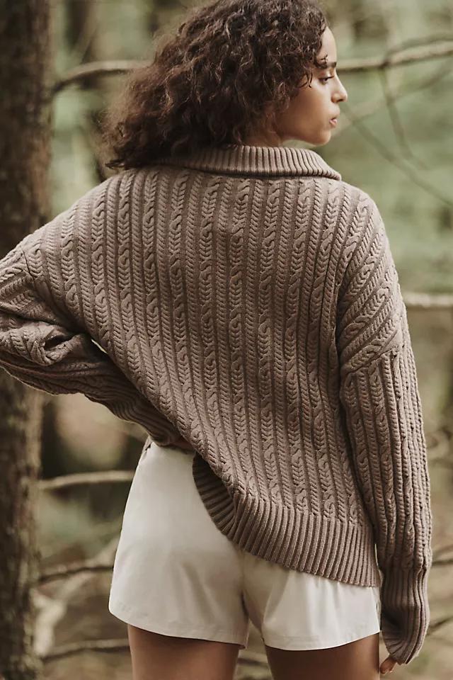 Lune Active Blake Half-Zip Cable Sweater Product Image