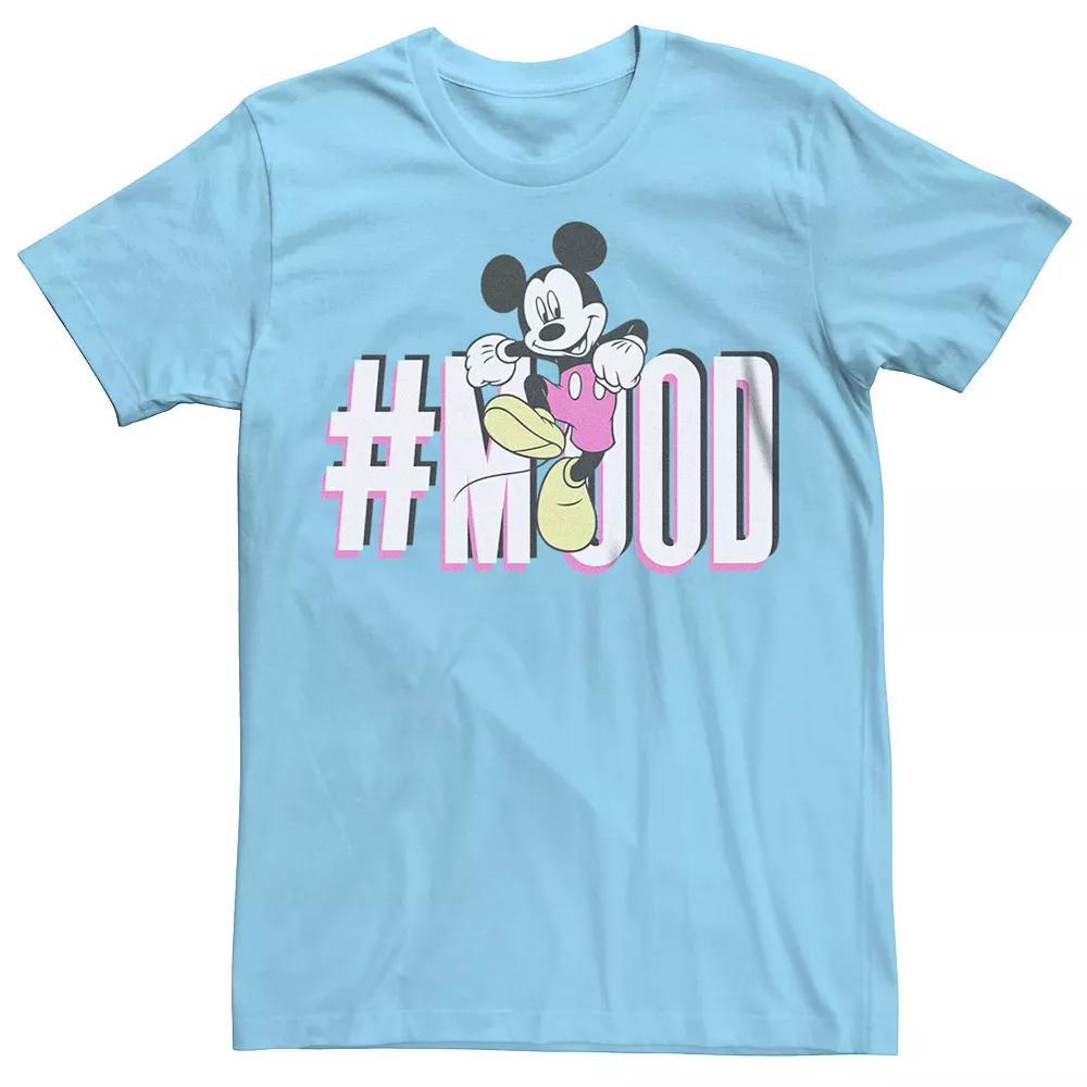 Men's Disney's Mickey Mouse Classic Happy Jump Mood Tee, Size: XXL, Light Blue Product Image