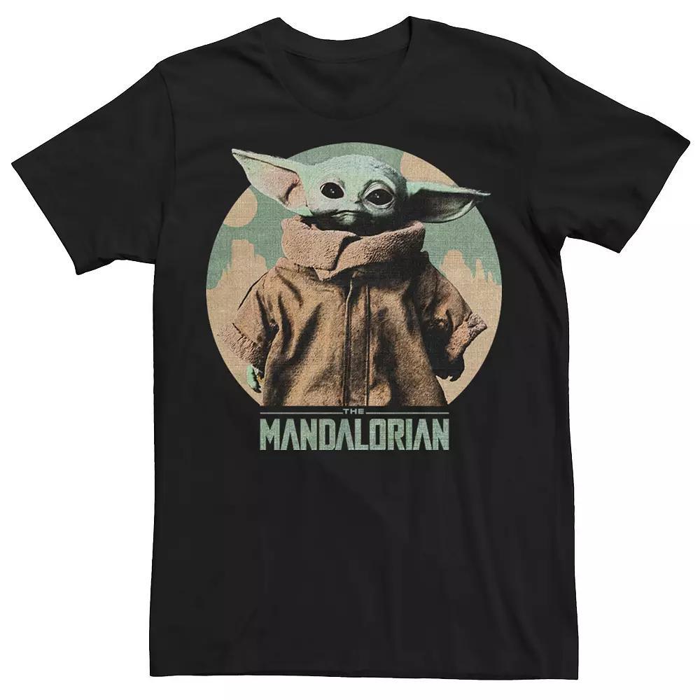 Men's Star Wars The Mandalorian The Child Faded Portrait Tee, Size: XL, Black Product Image
