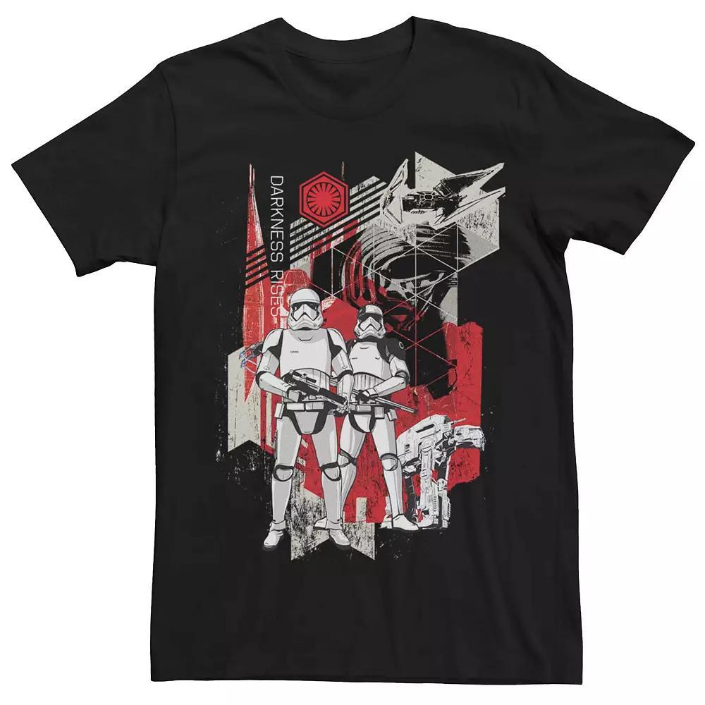 Men's Star Wars First Order Troopers Darkness Rises Poster Tee, Size: Large, Black Product Image