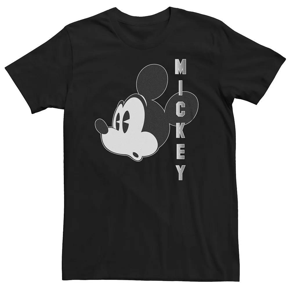 Big & Tall Disney's Mickey Mouse Surprised Face Tee, Men's, Size: 5XB, Black Product Image