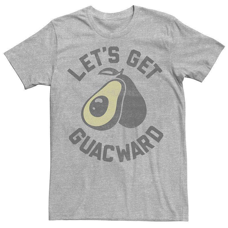 Men's Avocado "Lets Be Guacward" Tee, Size: XL, Athletic Grey Product Image