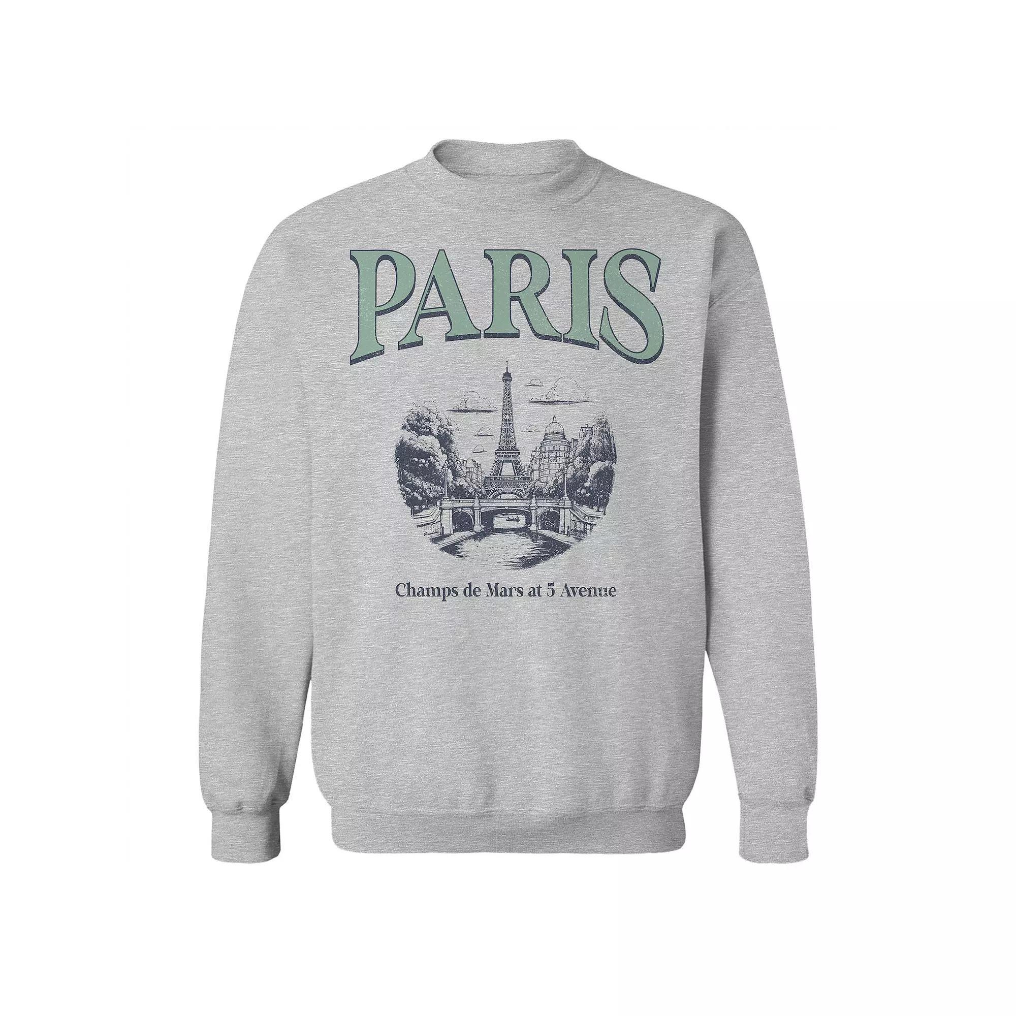 Men's Paris Sage Fleece Sweatshirt, Size: Medium, Sport Gray Product Image