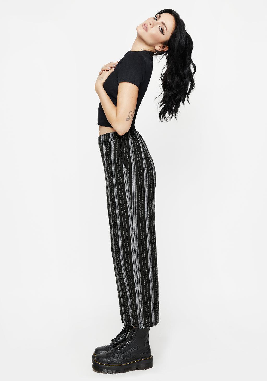 Clandestine Stripe Cotton-Blend Culottes Product Image