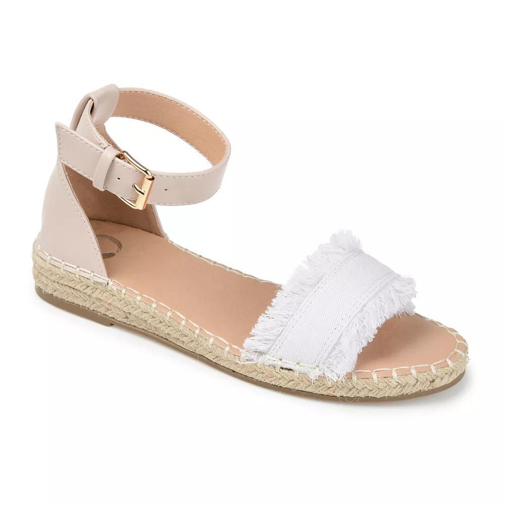 Journee Tristeen Women's Espadrille Sandals, Size: 8.5, White Product Image
