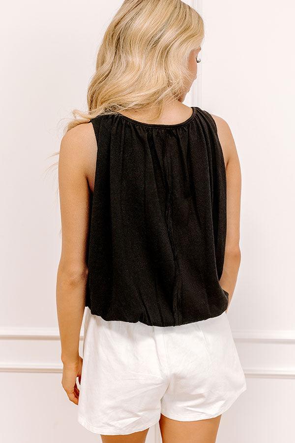 Coastal Daydream Top in Black Product Image