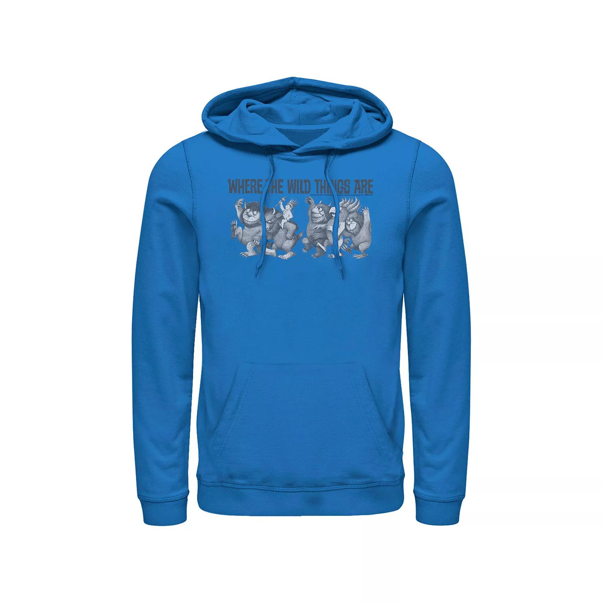 Men's Where The Wild Things Are Max Parade Group Shot Hoodie, Size: Medium, Royal Product Image