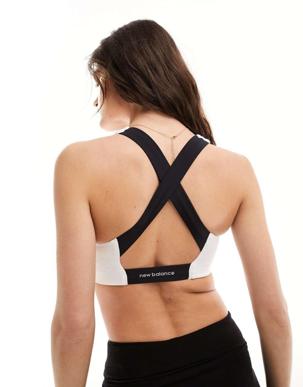 New Balance Active sports bra with cross back straps Product Image