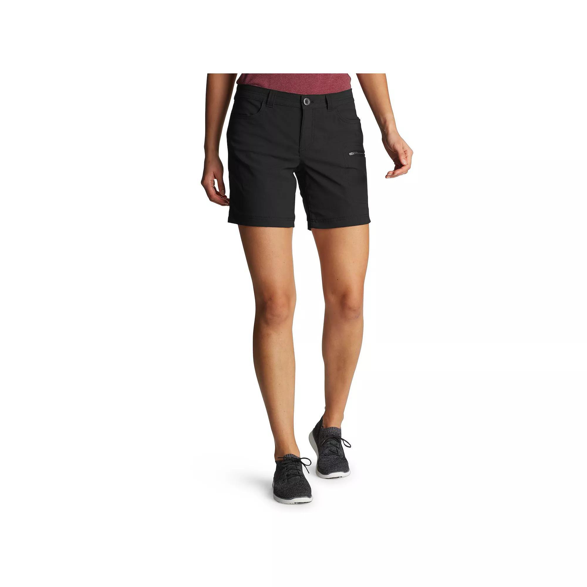 Women's Eddie Bauer Rainier Waterproof Active Shorts, Size: 8, Black Product Image