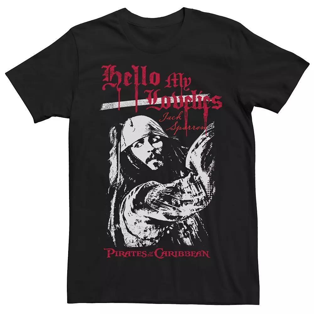 Men's Disney's Pirates Of The Caribbean Hello Lovelies Tee, Size: XXL, Black Product Image