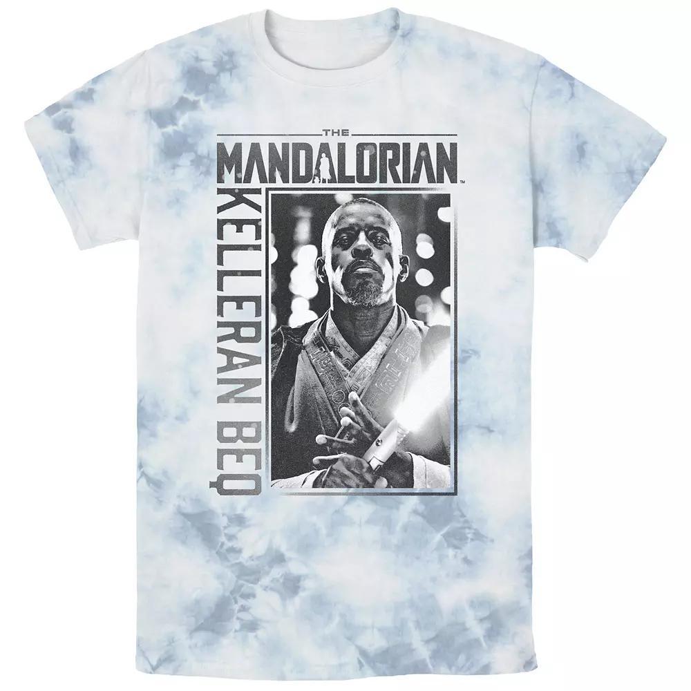 Men's Star Wars The Mandalorian Kelleran Beq Jedi Graphic Tee, Size: XL, White Blue Product Image