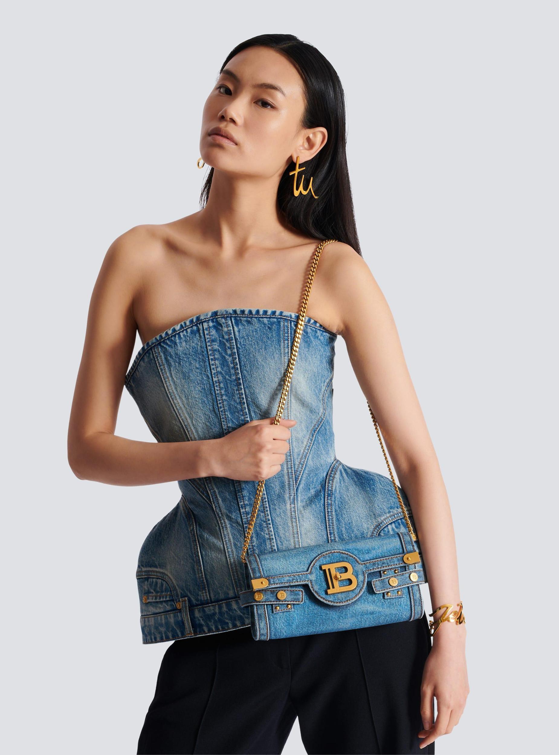 B-Buzz Pouch 23 in denim print canvas Product Image