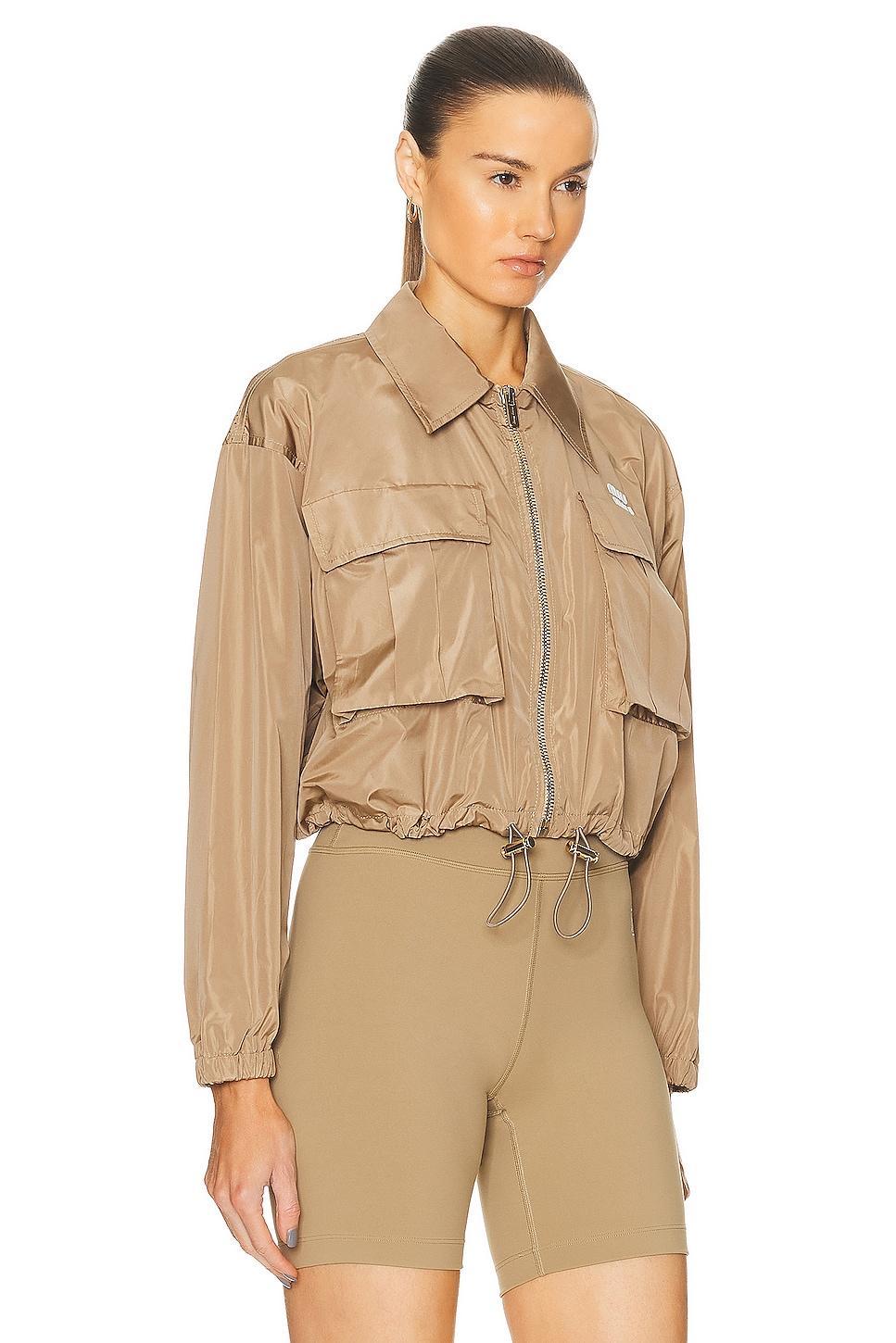 Miu Miu Cropped Jacket in Tan Product Image