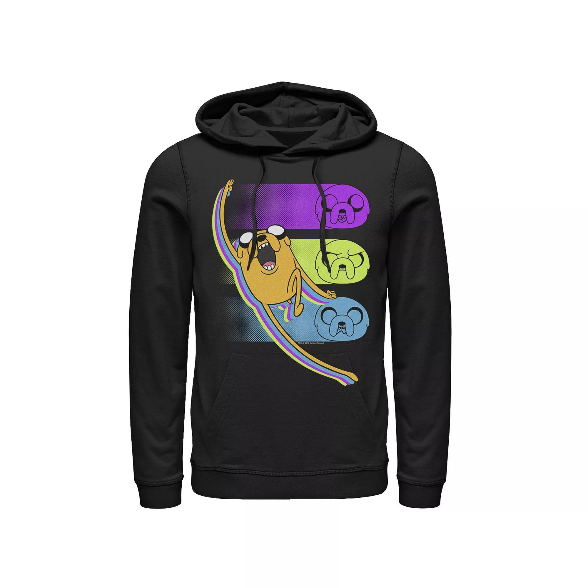 Men's Cartoon Network Adventure Time Jake Emotions Hoodie, Size: Small, Blue Product Image