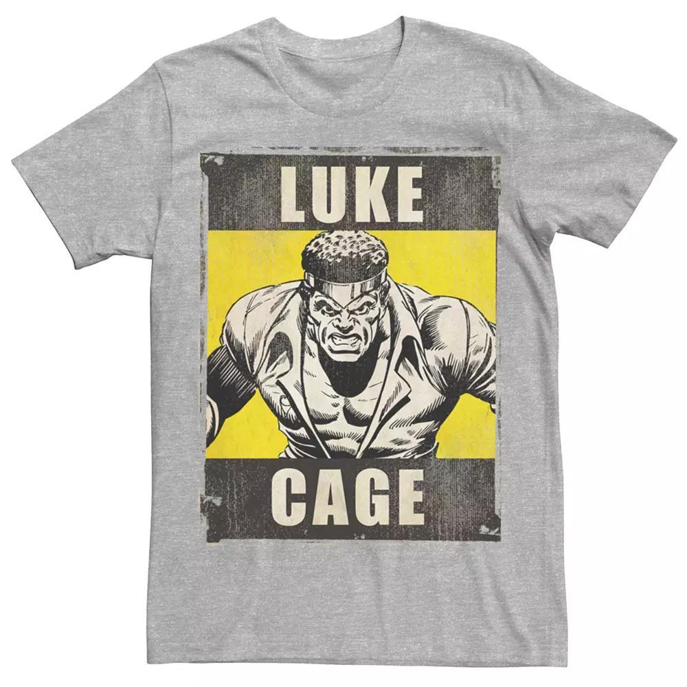 Men's Marvel Luke Cage Retro Graphic Tee, Size: XXL, Athletic Grey Product Image