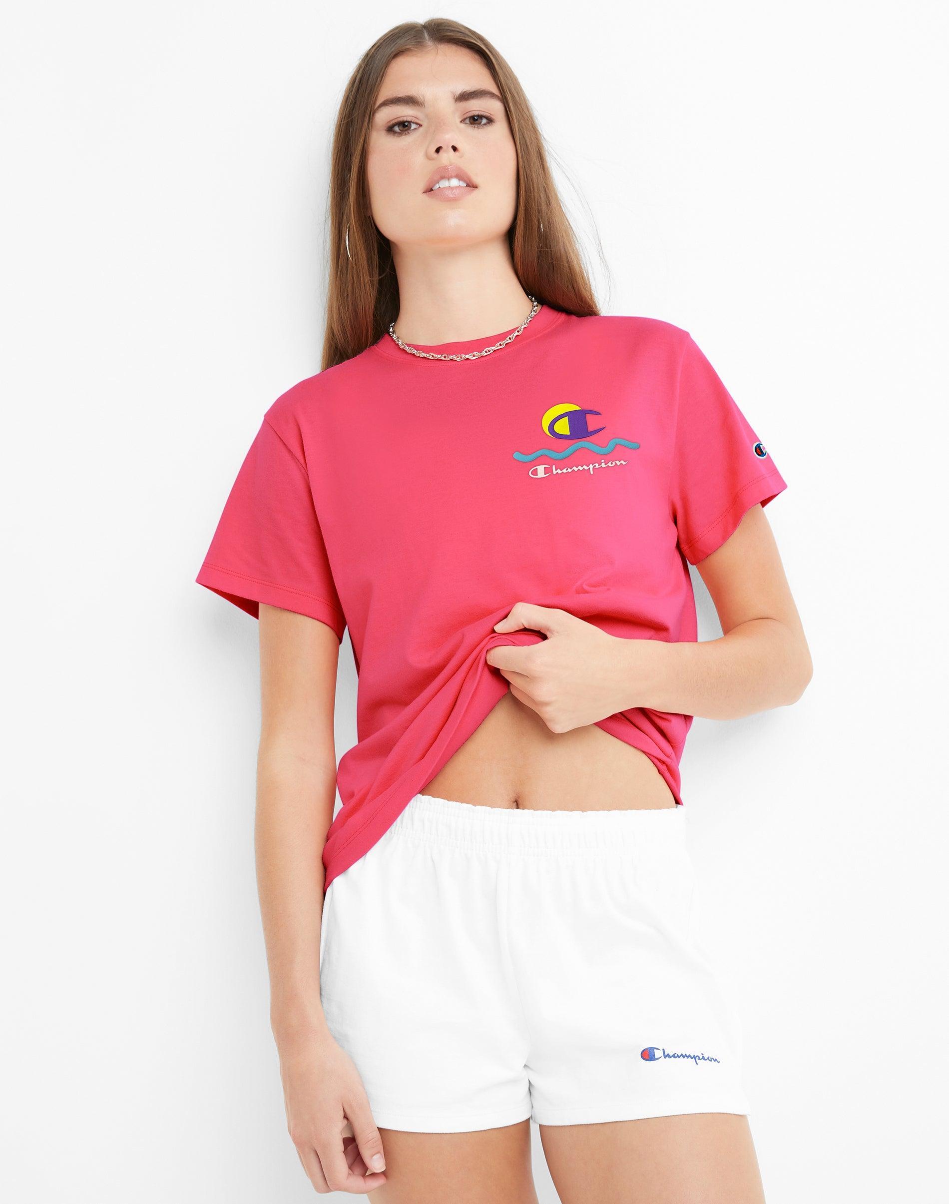 Champion The Classic Tee Ribbon) Women's Clothing Product Image