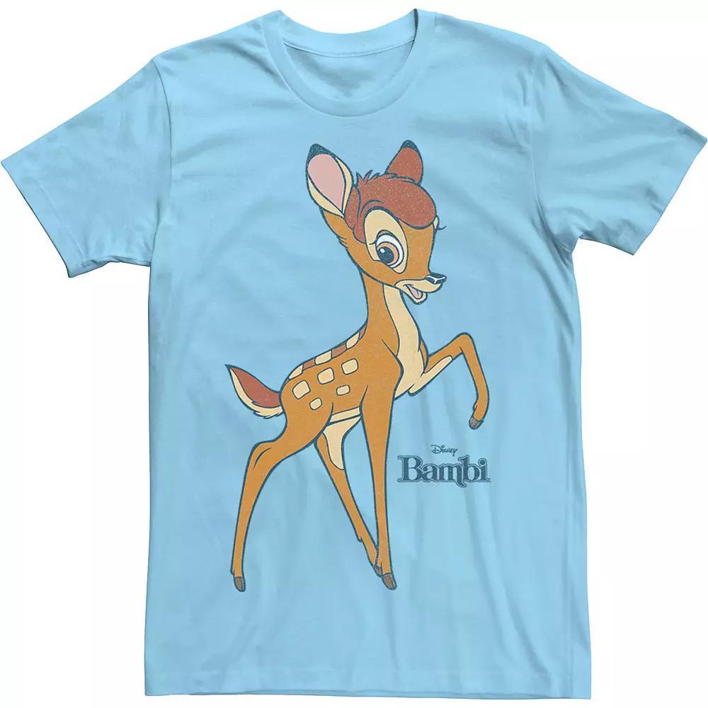 Disney's Bambi Men's Simple Portrait Logo Tee, Size: Medium, Light Blue Product Image