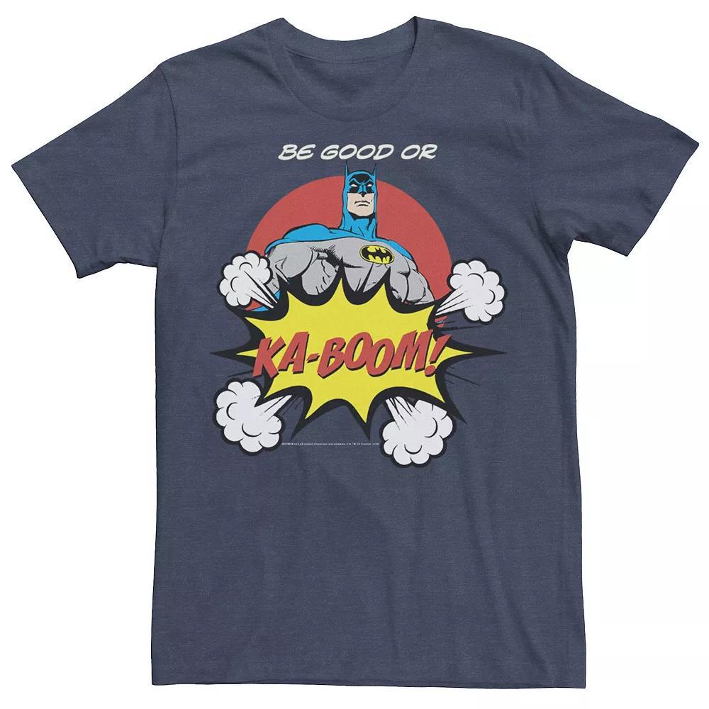 Men's DC Comics Batman Ka-Boom Pop Art Text Poster Tee, Size: Large, Blue Product Image