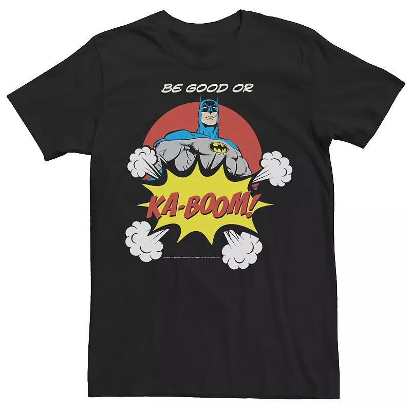 Men's DC Comics Batman Ka-Boom Pop Art Text Poster Tee, Size: Large, Blue Product Image