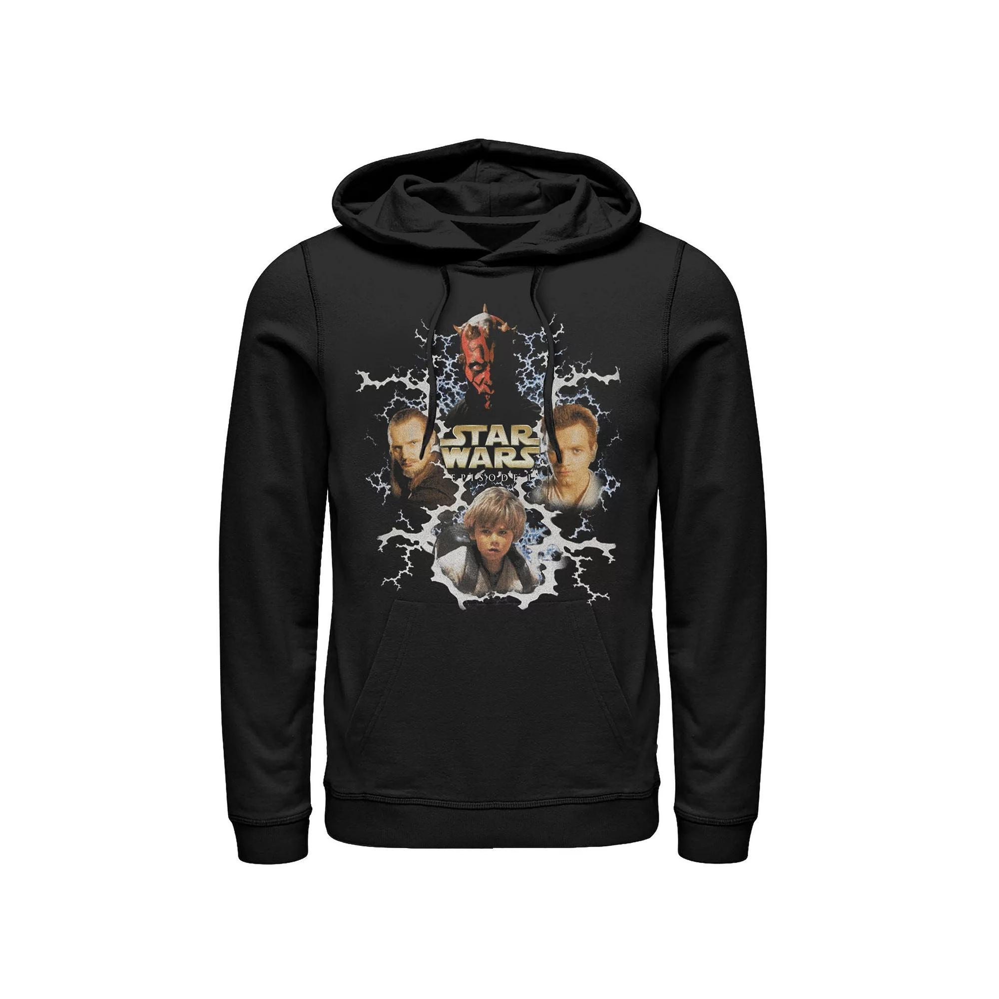 Men's Star Wars Darth Maul Vintage Portrait Hoodie, Size: 3XL, Black Product Image