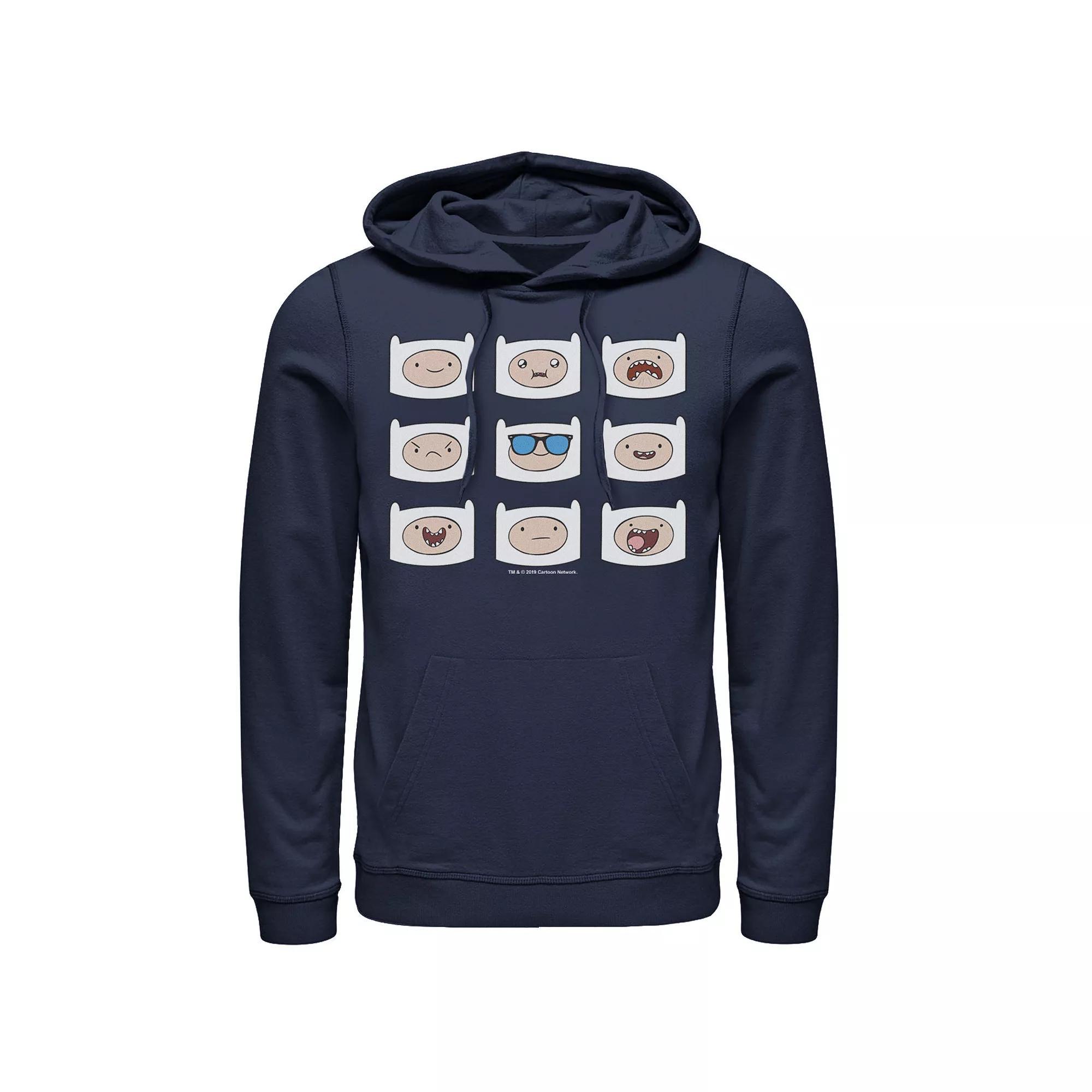 Men's Pink Panther Kanji Portrait Logo Graphic Hoodie, Size: Medium, Blue Product Image