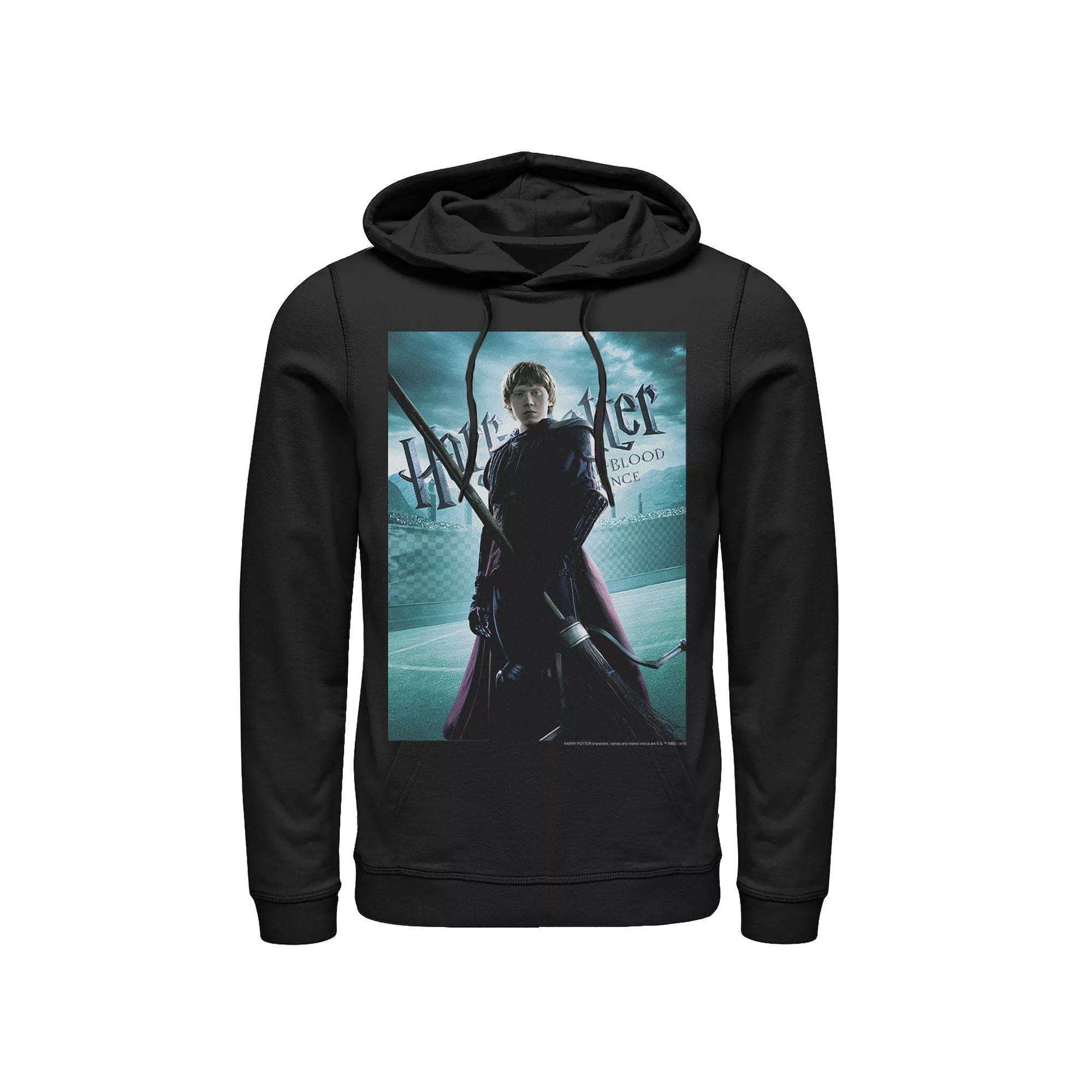Mens Harry Potter Half-Blood Prince Ron Weasley Poster Graphic Pullover Hoodie Product Image