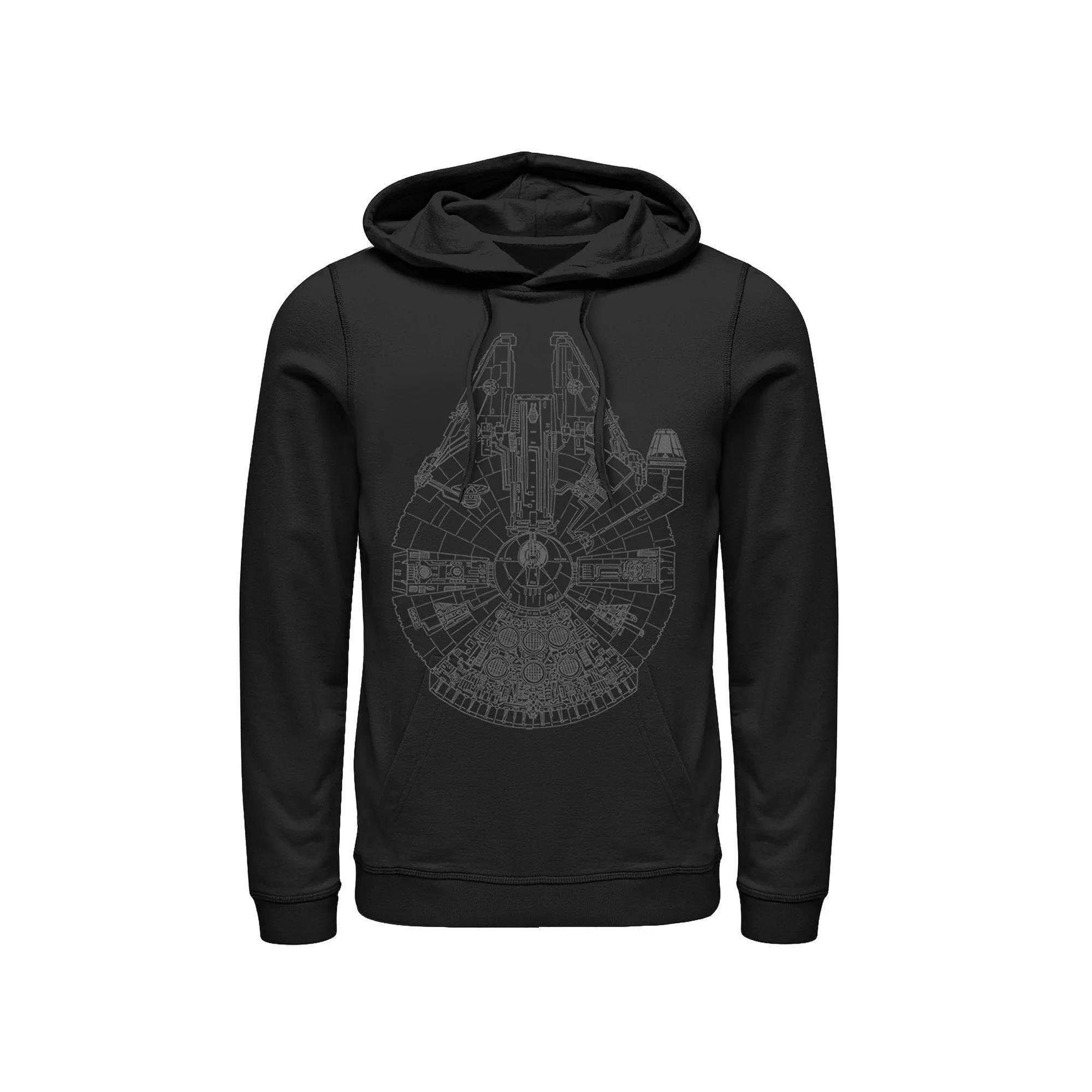 Men's Star Trek Next Generation Earl Grey Drawing Hoodie, Size: Large, Royal Product Image