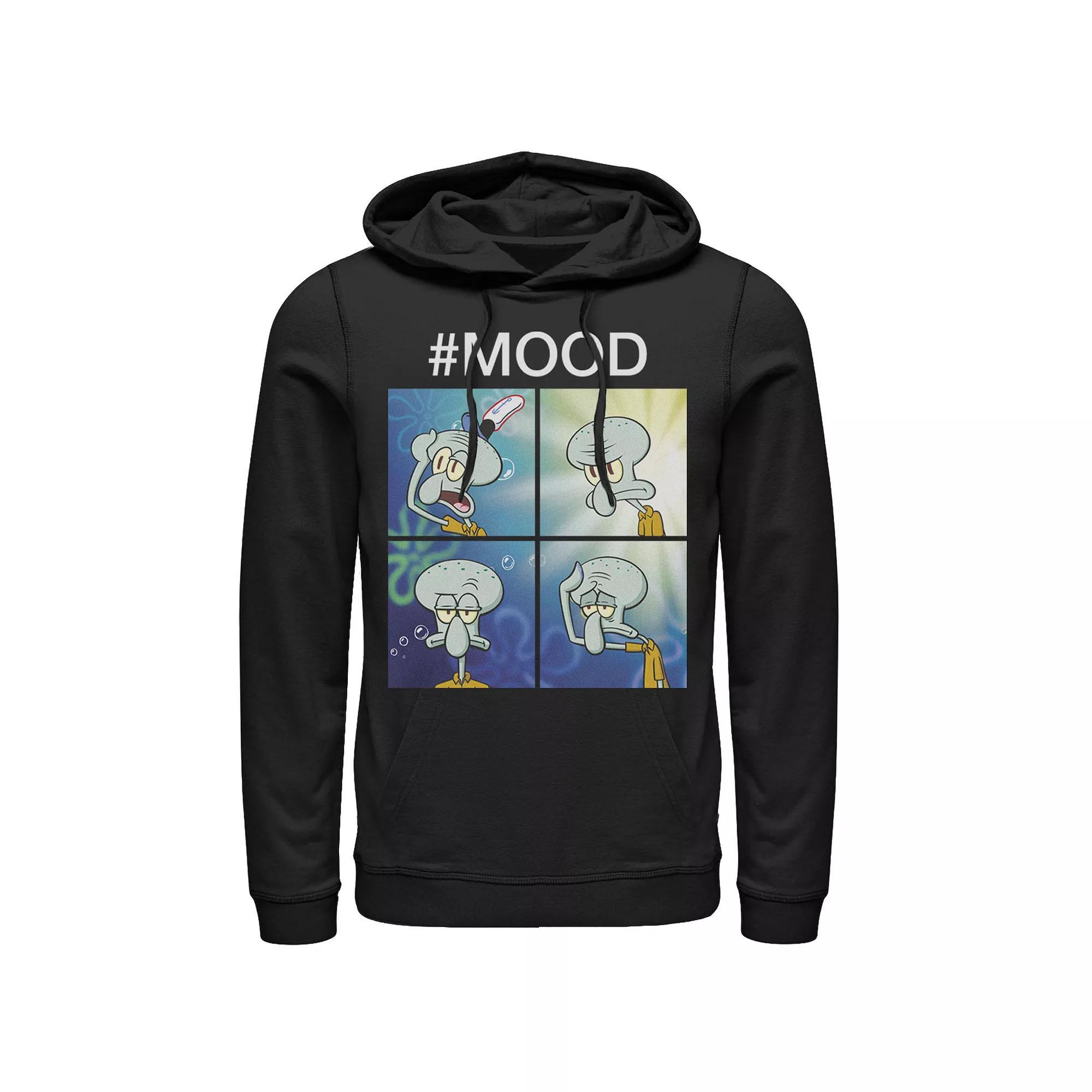 Men's Nickelodeon SpongeBob SquarePants Squidward Mood Hoodie, Size: Small, Black Product Image