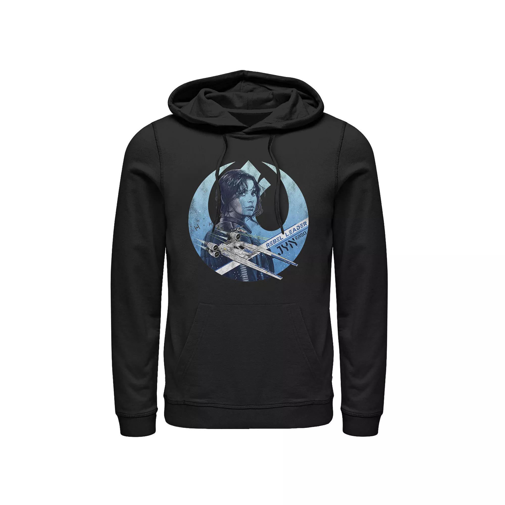 Mens Star Wars Rogue One Jyn Rebel U-Wing Logo Hoodie Product Image