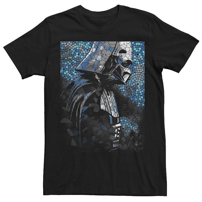 Men's Star Wars Last Jedi First Order Cutout Grunge Poster Tee, Size: Large, Navy Grey Product Image