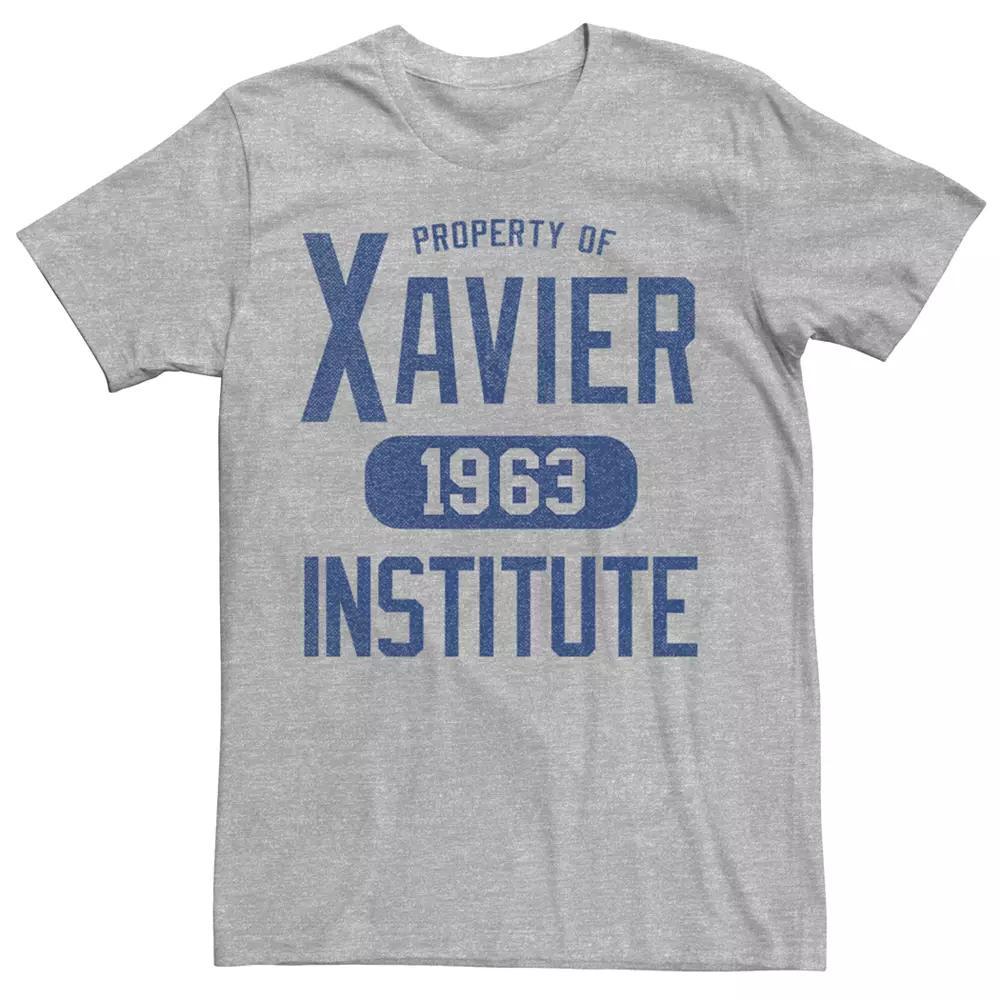 Men's Marvel X-Men Xavier Institute Varsity Graphic Tee, Size: Small, Athletic Grey Product Image