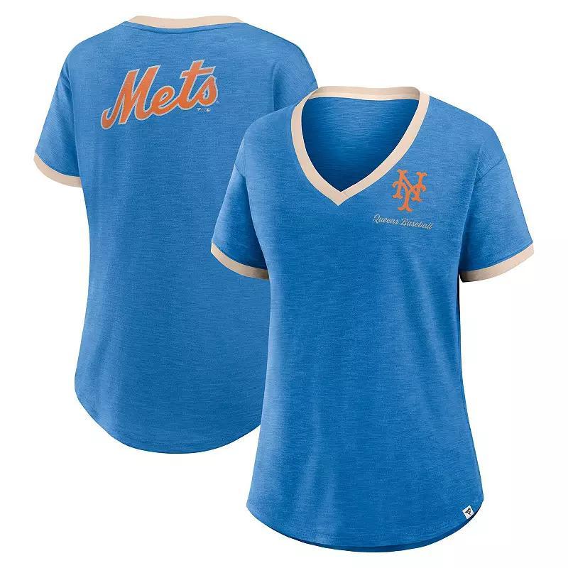 Womens Fanatics Pittsburgh Pirates Binge Worthy Stadium Slub V-Neck T-Shirt Product Image