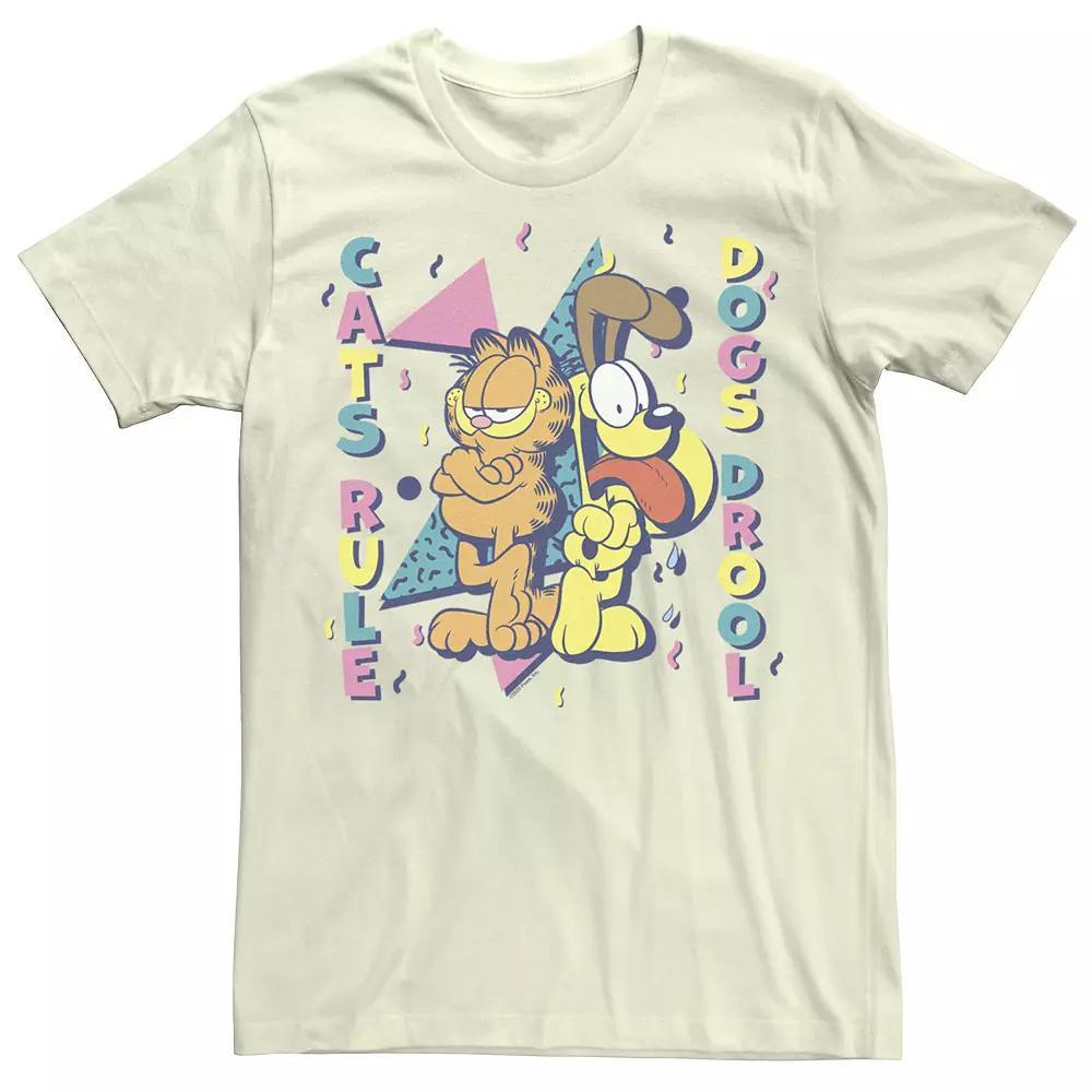 Mens Garfield Cats Rule Retro Tee Product Image