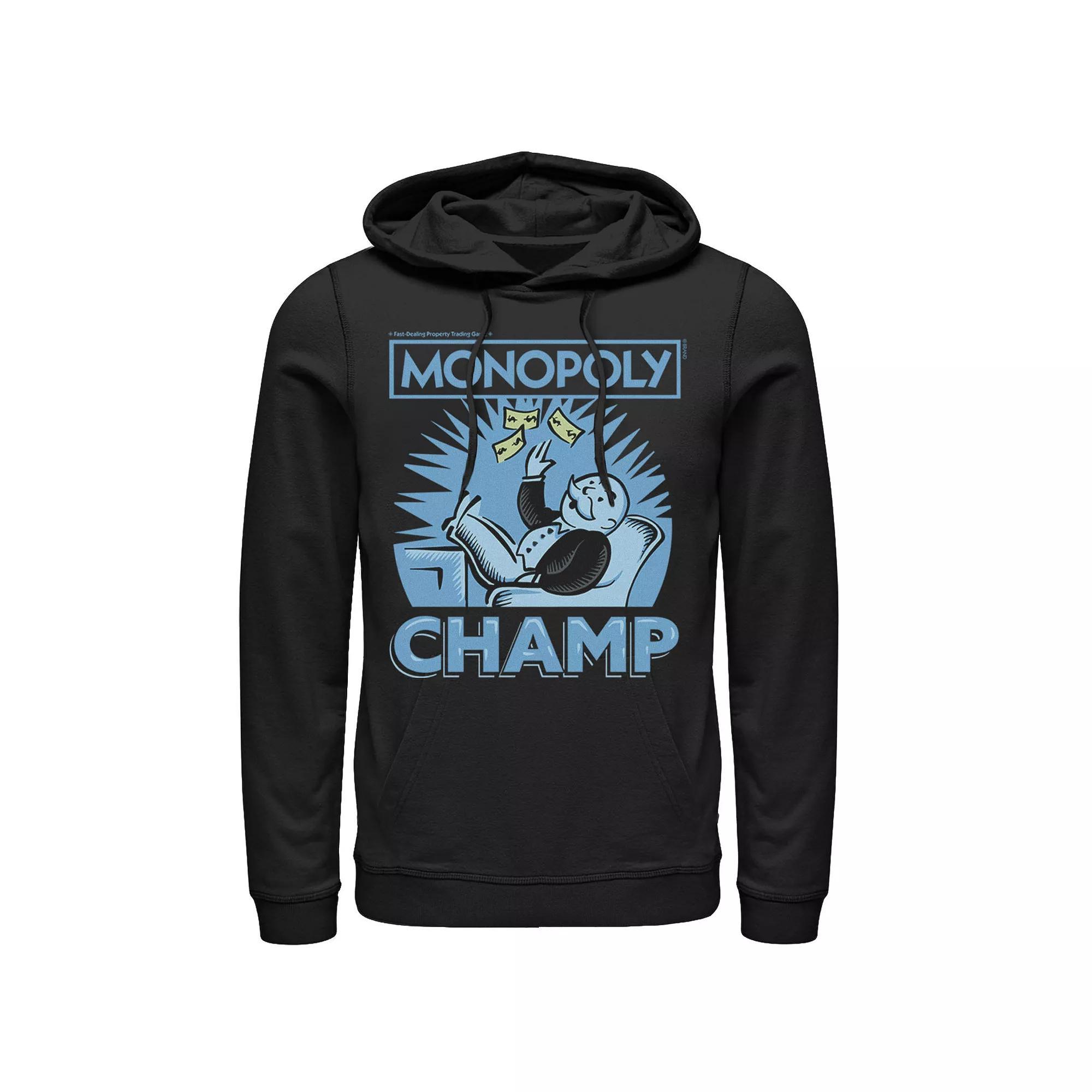 Men's Monopoly Champ Money Toss Hoodie, Size: Large, Black Product Image