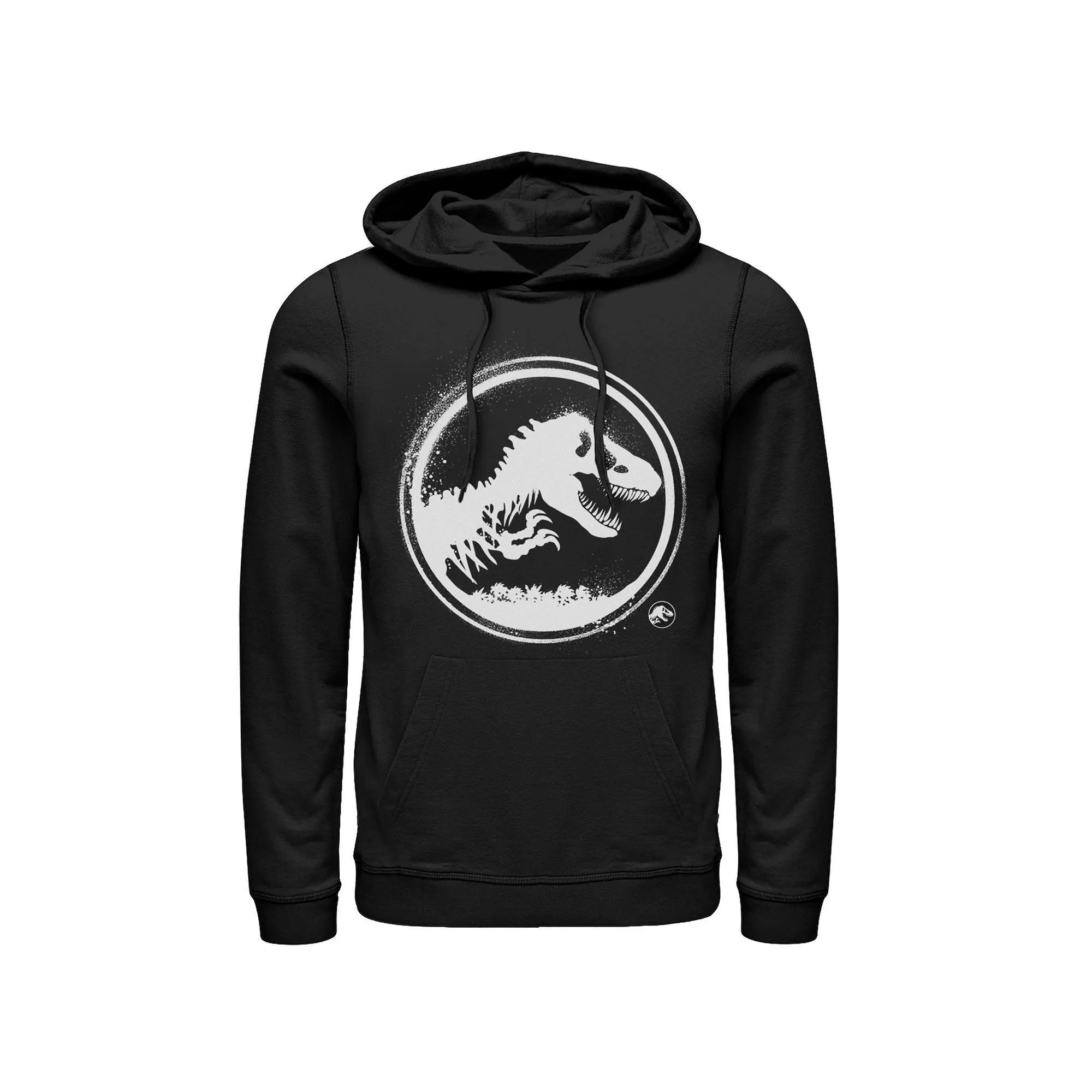 Men's Jurassic World: Fallen Kingdom Paint Splatter Logo Hoodie, Size: Large, Grey Heather Product Image