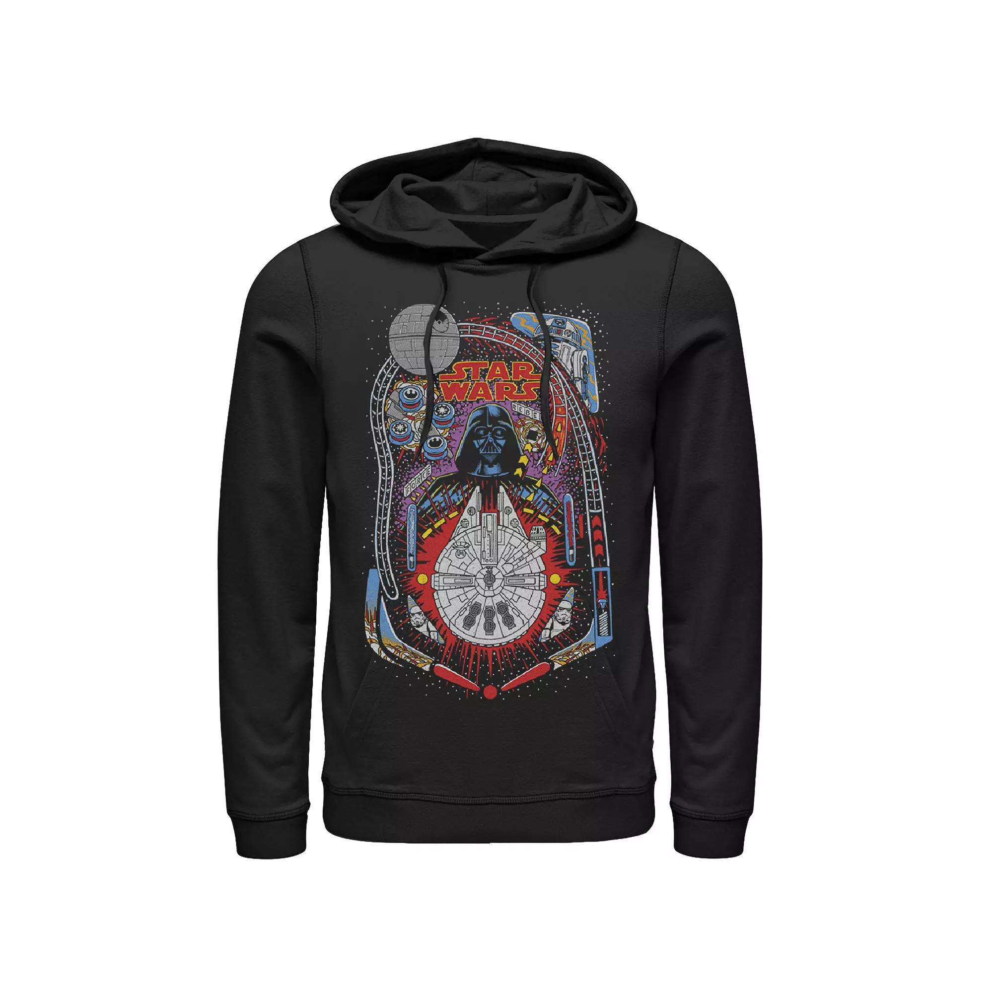 Men's Star Wars Darth Vader Death Star Pinball Hoodie, Size: Small, Black Product Image