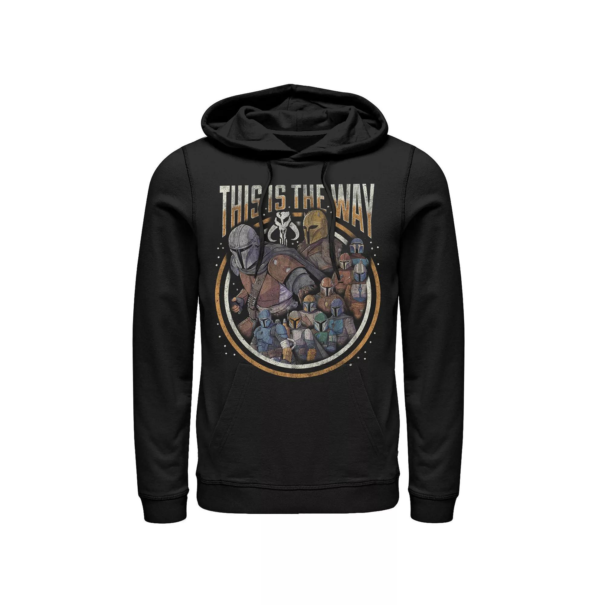 Men's Star Wars The Mandalorian Group Shot This Is The Way Hoodie, Size: 3XL, Black Product Image