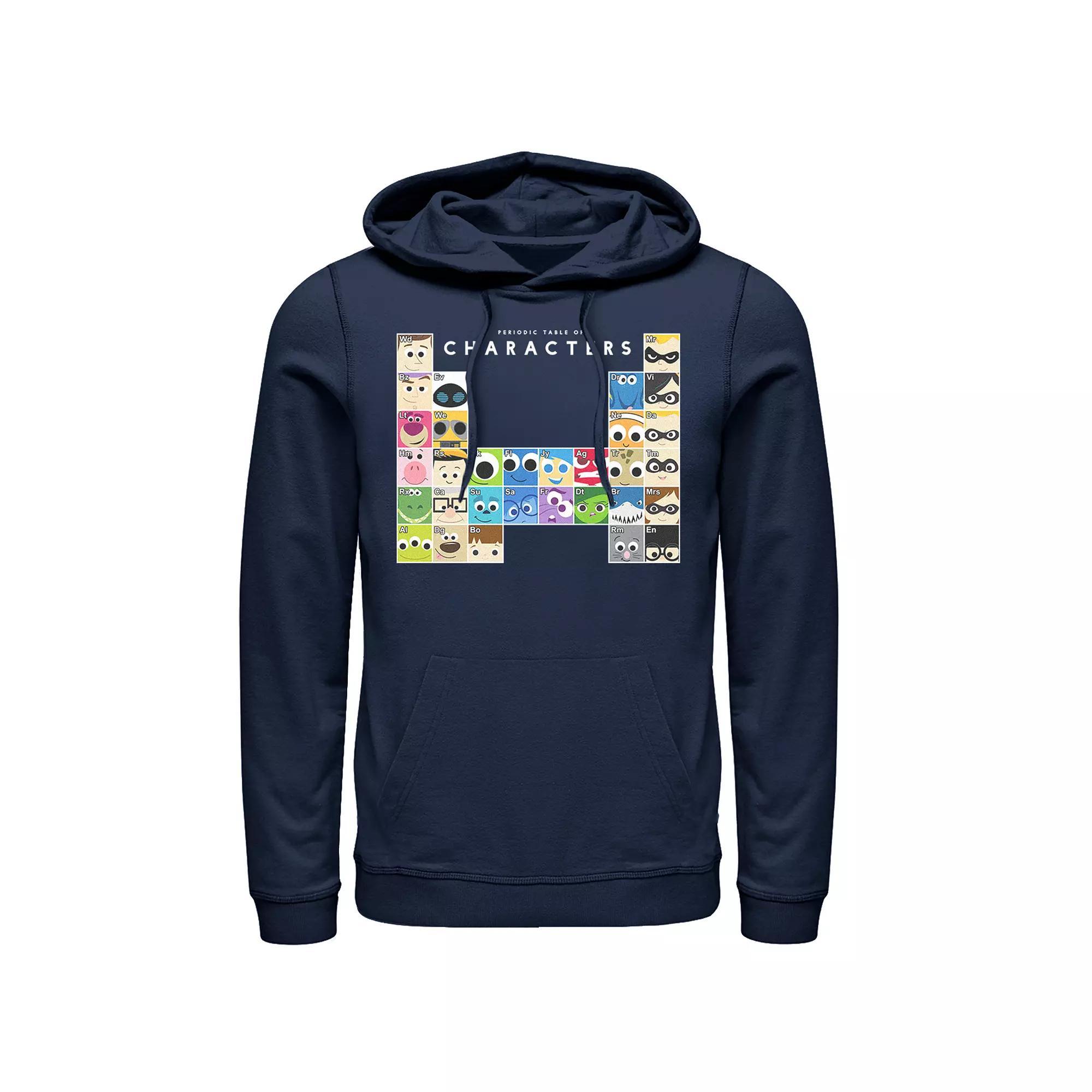 Disney / Pixar Men's Periodic Table Pullover Hoodie, Size: Large, Blue Product Image