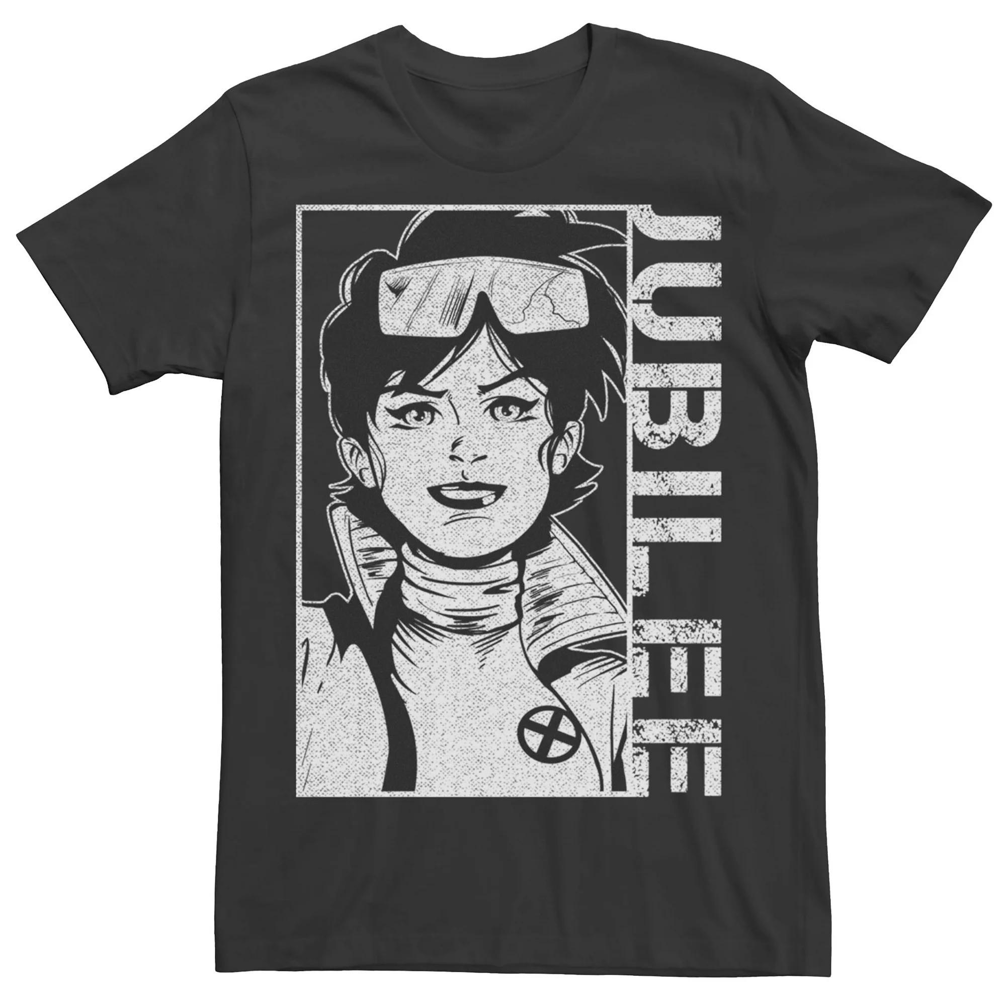 Men's Marvel X-Men Jubilee Character Profile Face Graphic Tee, Size: Medium, Black Product Image