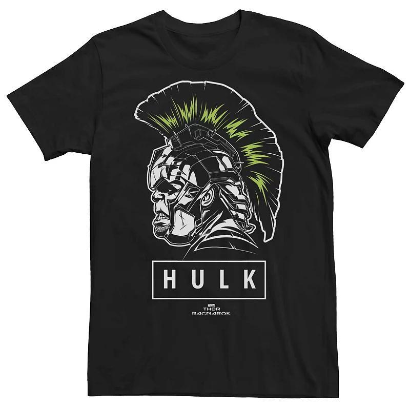 Men's Marvel Hulk Warrior Mohawk Helmet Graphic Tee, Size: Medium, Black Product Image