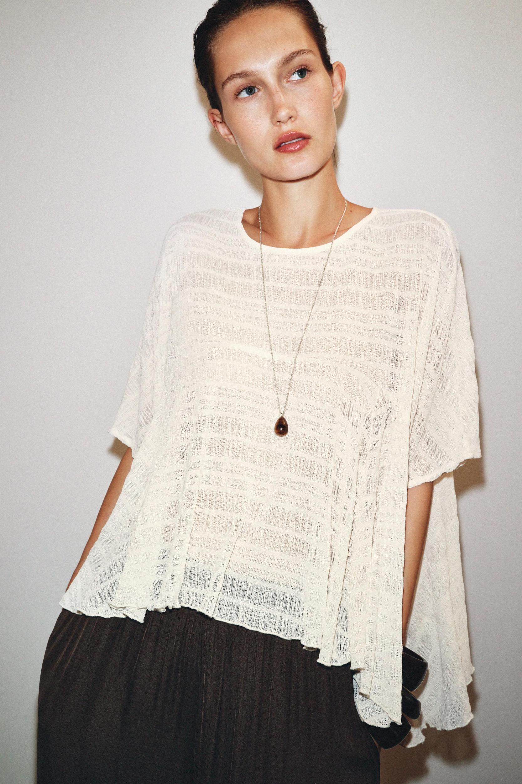 ASYMMETRIC TEXTURED CAPE Product Image