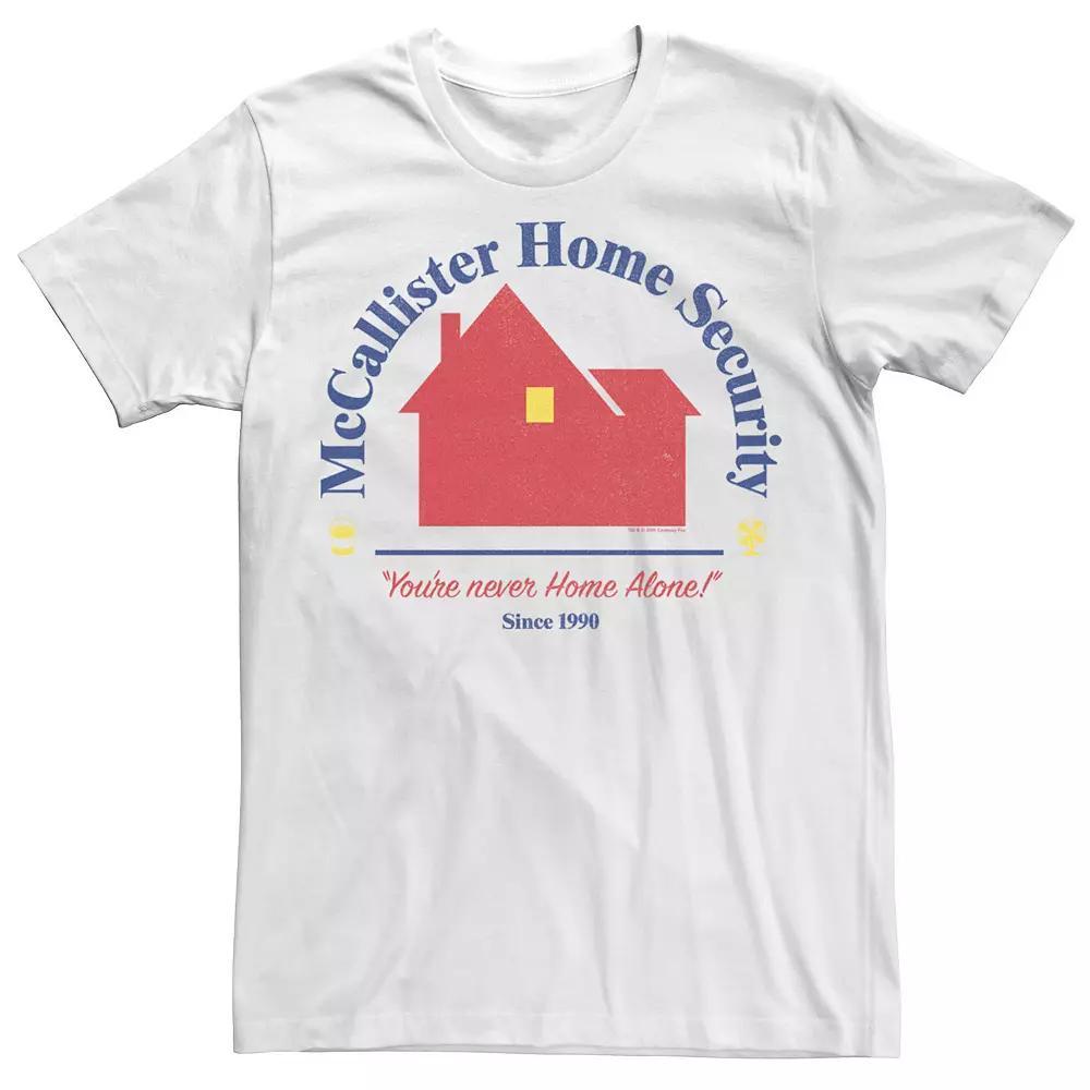 Men's Home Alone McCallister Home Security Logo Tee, Size: XL, White Product Image