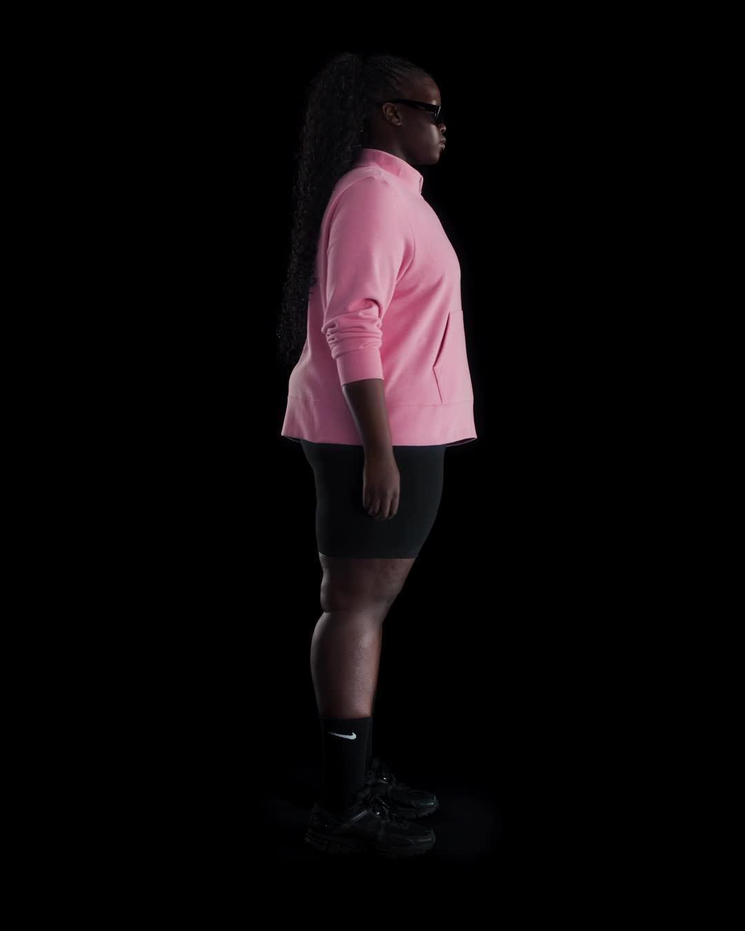 Nike Sportswear Club Fleece Women's Mock-Neck 1/2-Zip Graphic Top (Plus Size) Product Image