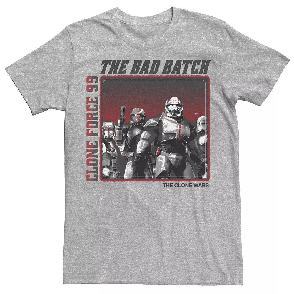 Men's Star Wars: The Clone Wars Clone Force 99 The Bad Batch Tee, Size: Small, Athletic Grey Product Image